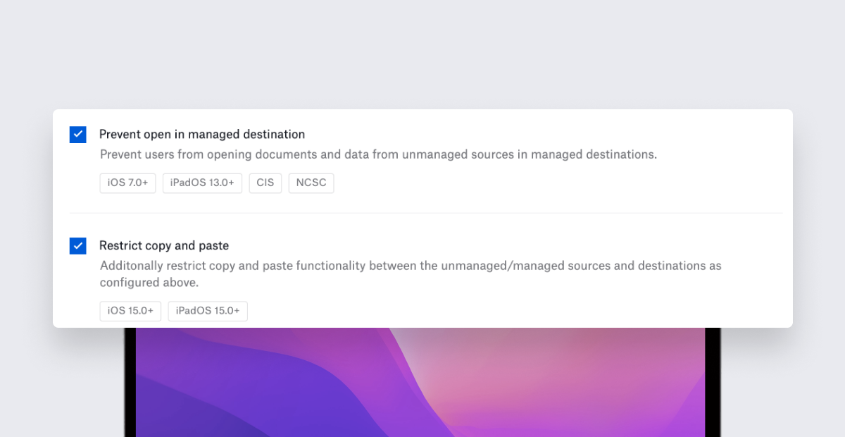 Introducing Improvements to Managed Open In and Restrictions Profiles