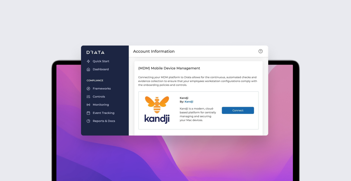 Drata Integration with Kandji Automates Mac Security Monitoring