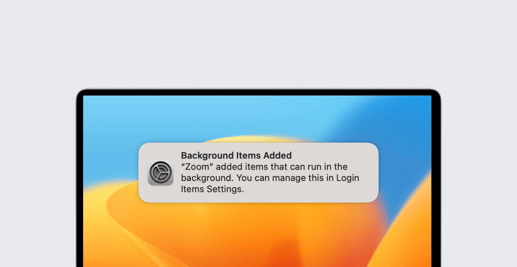 macOS Ventura: Bringing Transparency to Login and Background Items