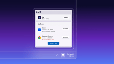 Featured image: Reliable Windows app patching with Iru system tray notifications