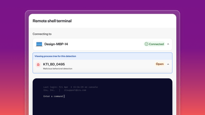 Featured image: Remote Shell: Investigate and resolve without leaving the detection page