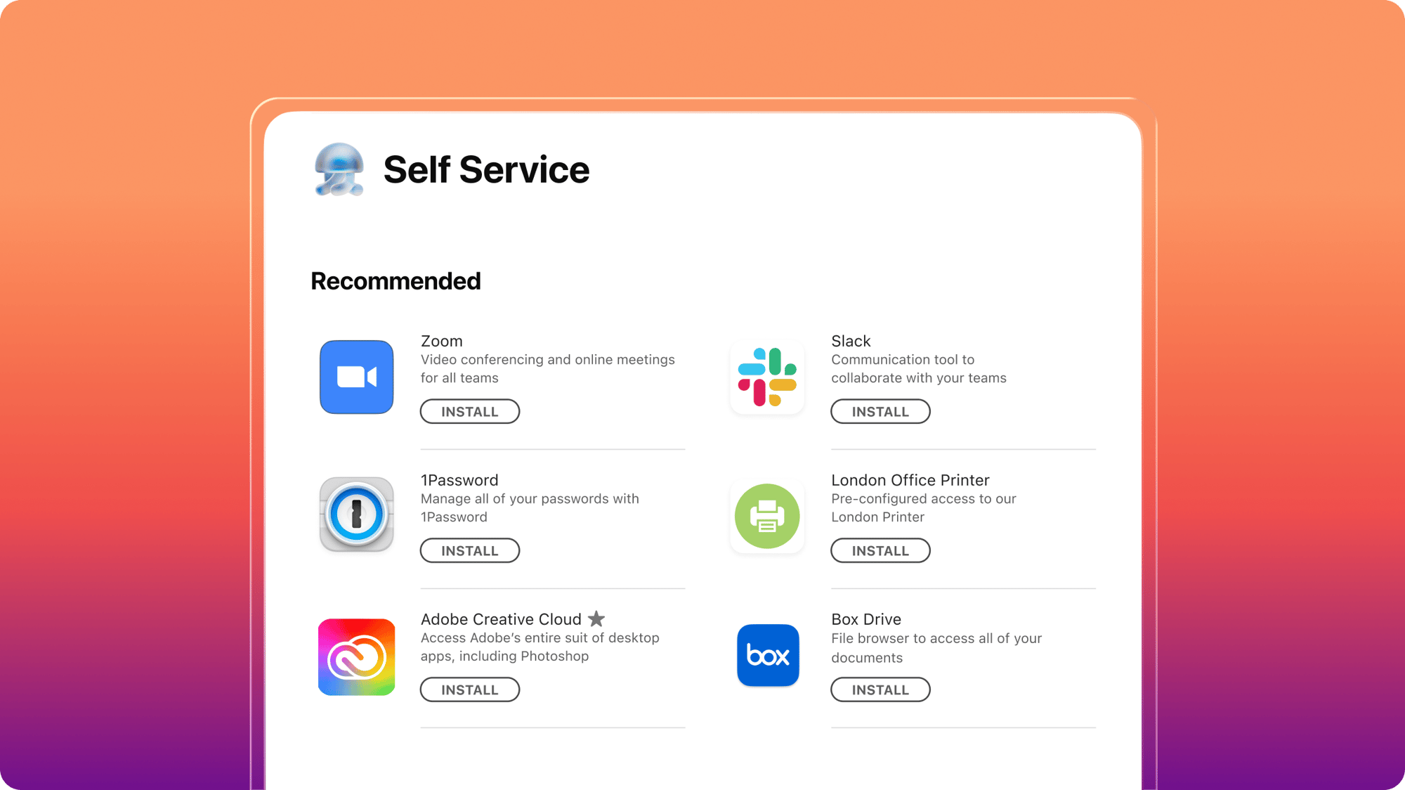 SelfServiceApp SelfServiceApp