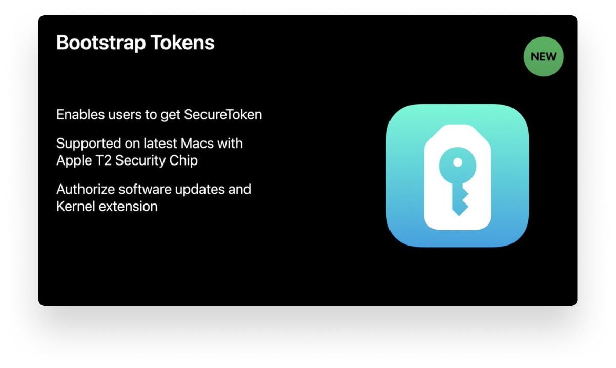 apple silicon bootstrap tokens