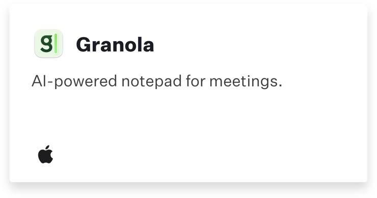 Auto App: Granola