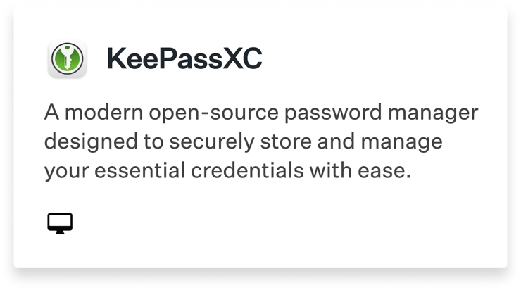 Auto App: KeePassXC