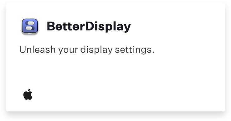 Auto App: BetterDisplay