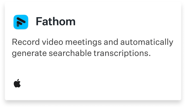 Auto App: Fathom