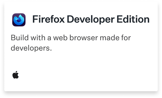 Auto App: Firefox Developer Edition