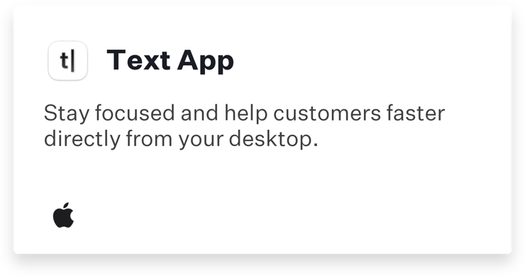 Auto App: Text App