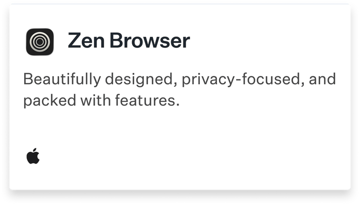 Auto App: Zen Browser