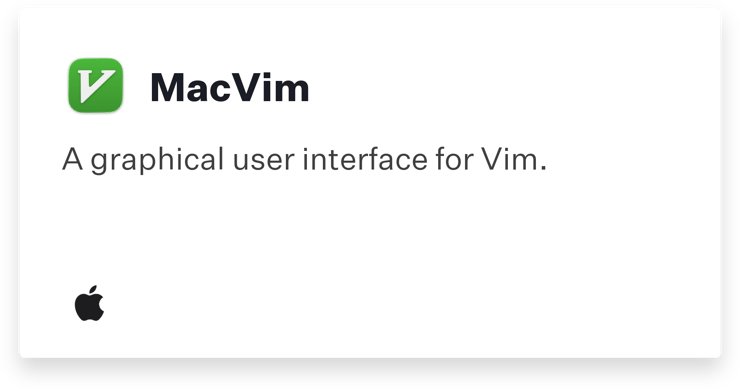 Auto App: MacVim