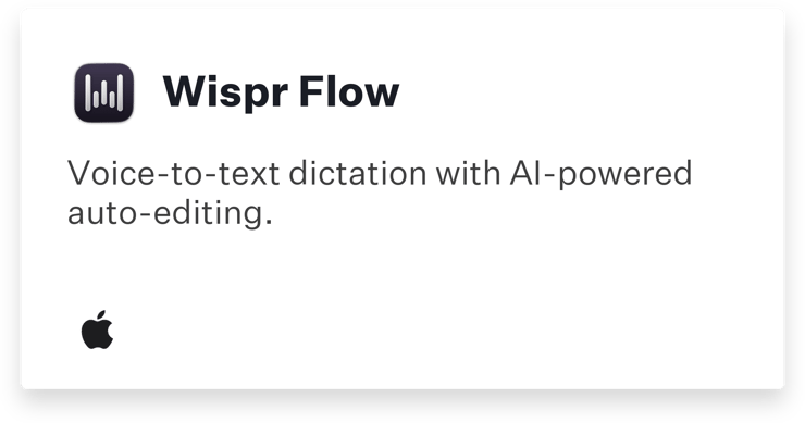 Auto App: Wispr Flow