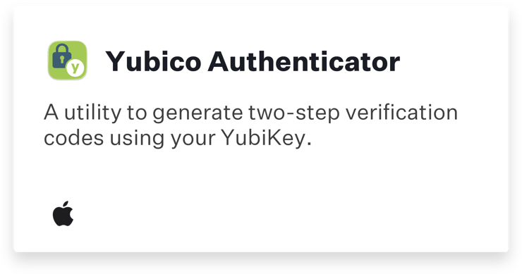 Auto App: Yubico Authenticator