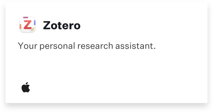 Auto App: Zotero