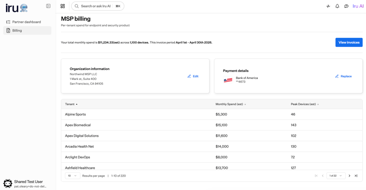 Introducing MSP Billing