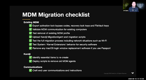 Migration Agent Checklist