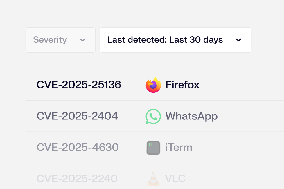 Vulnerabilities view
