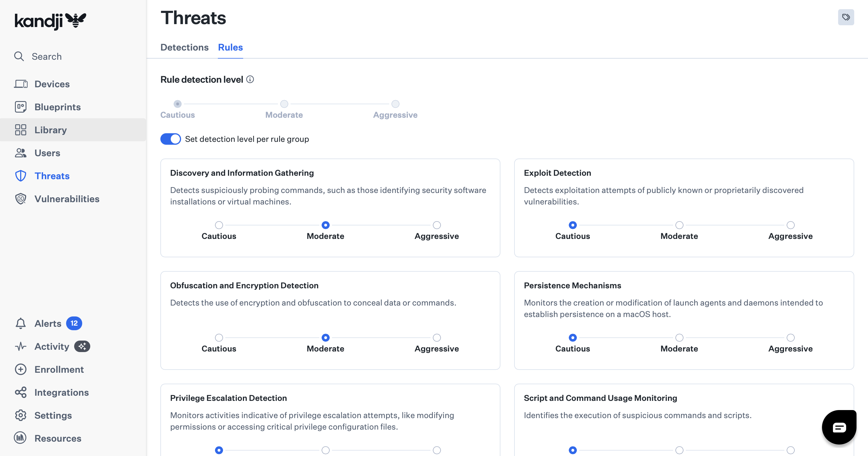 Behavior Detection Rules