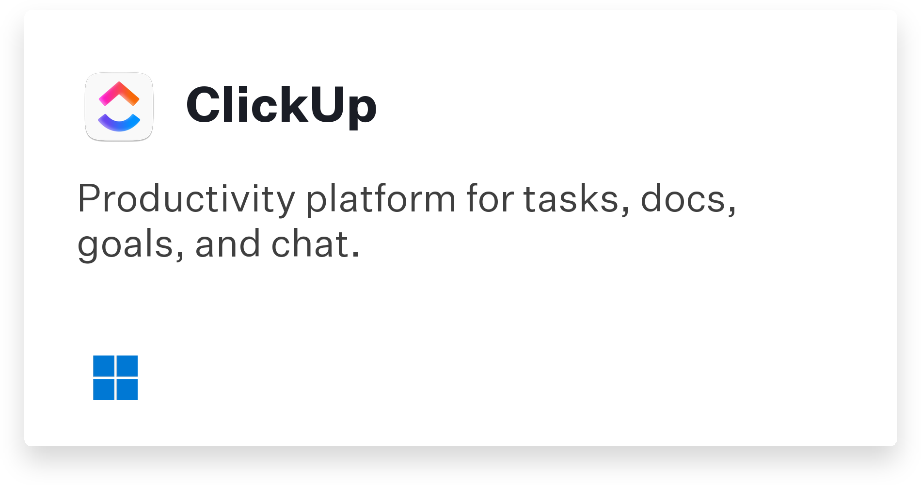 ClickUp Title Card