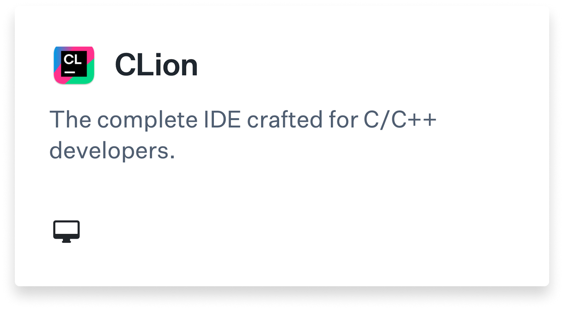 CLion Title Card