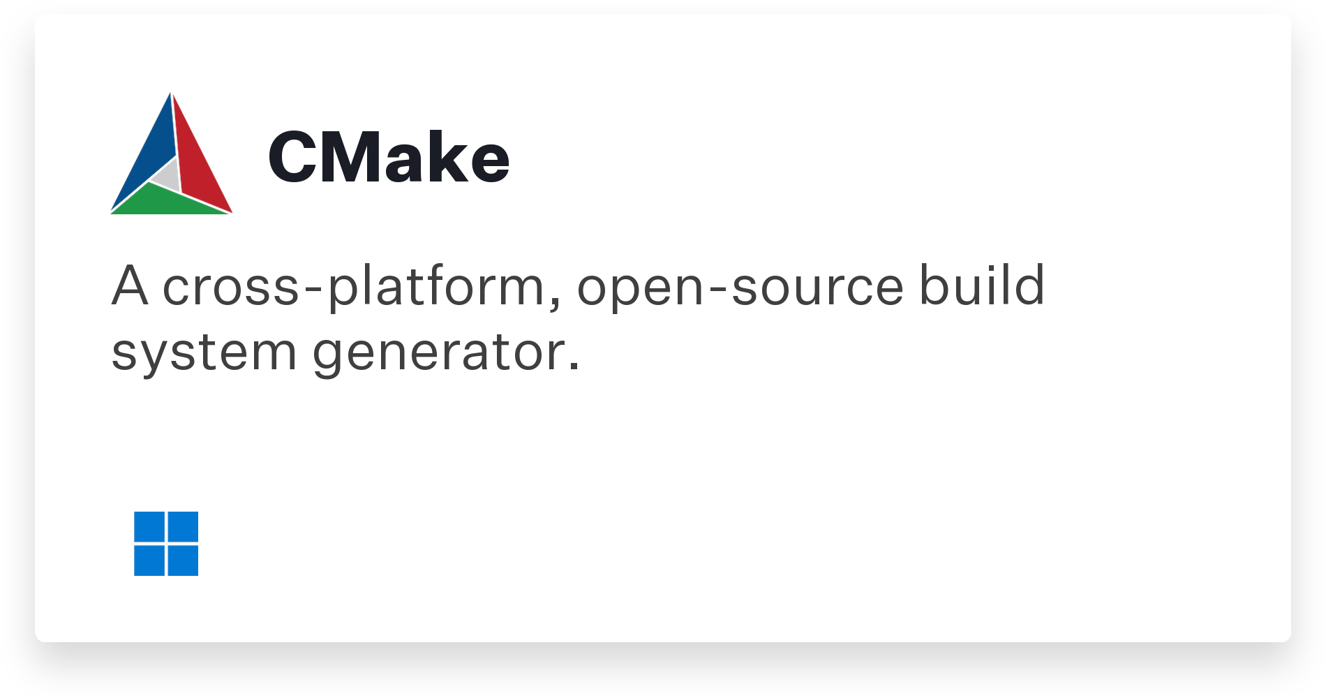 CMake Title Card