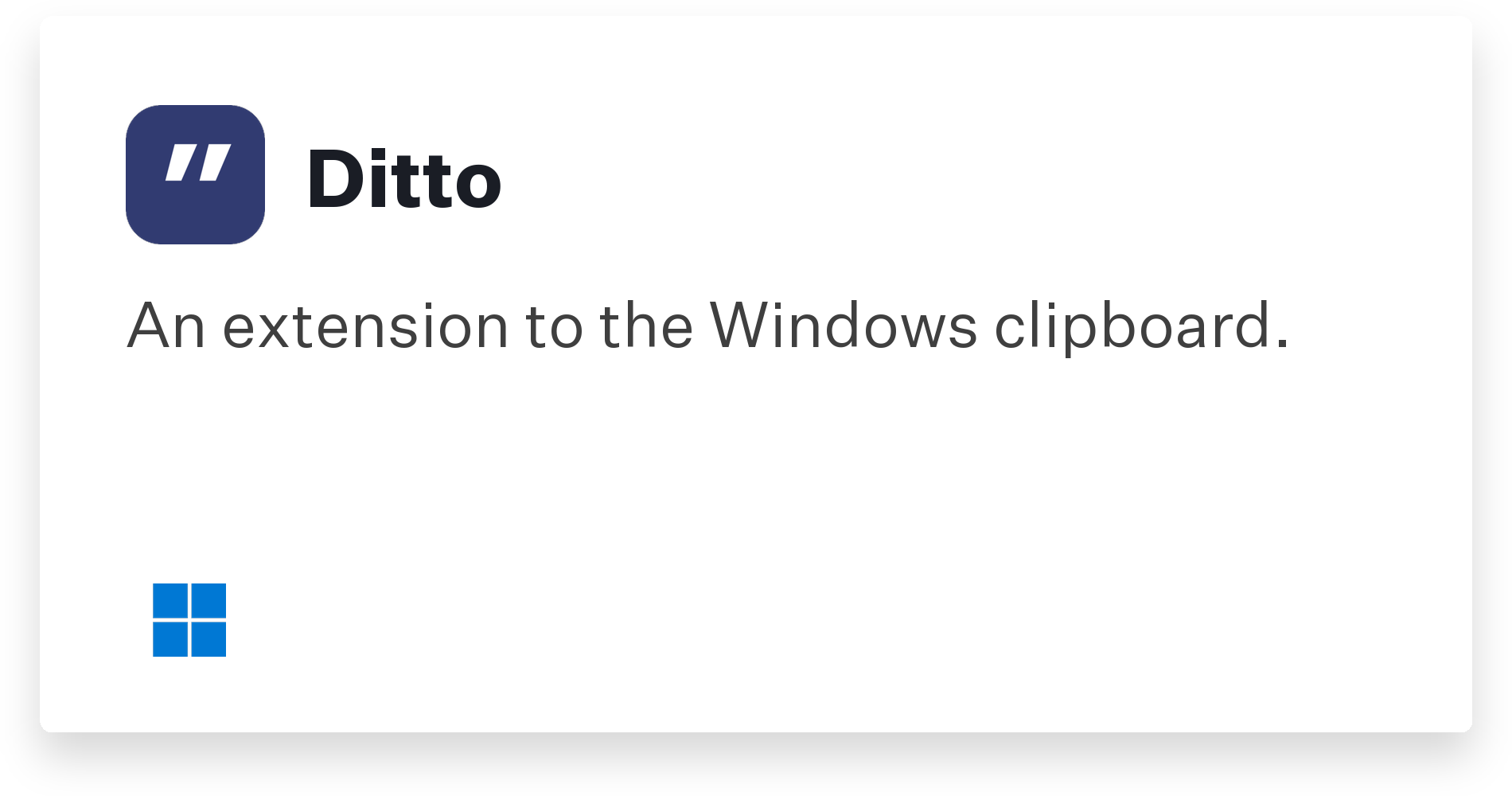 Ditto Title Card