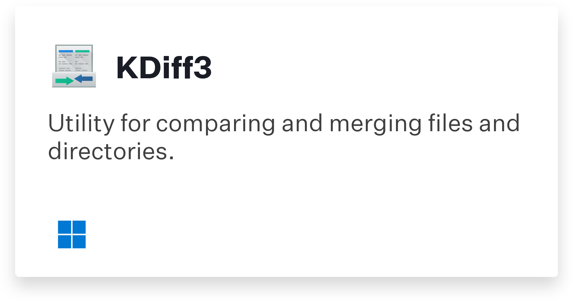 KDiff3 Title Card