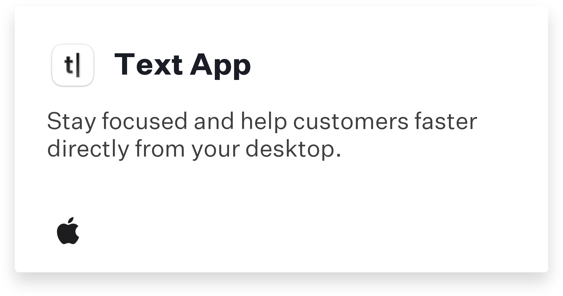 Text App Title Card