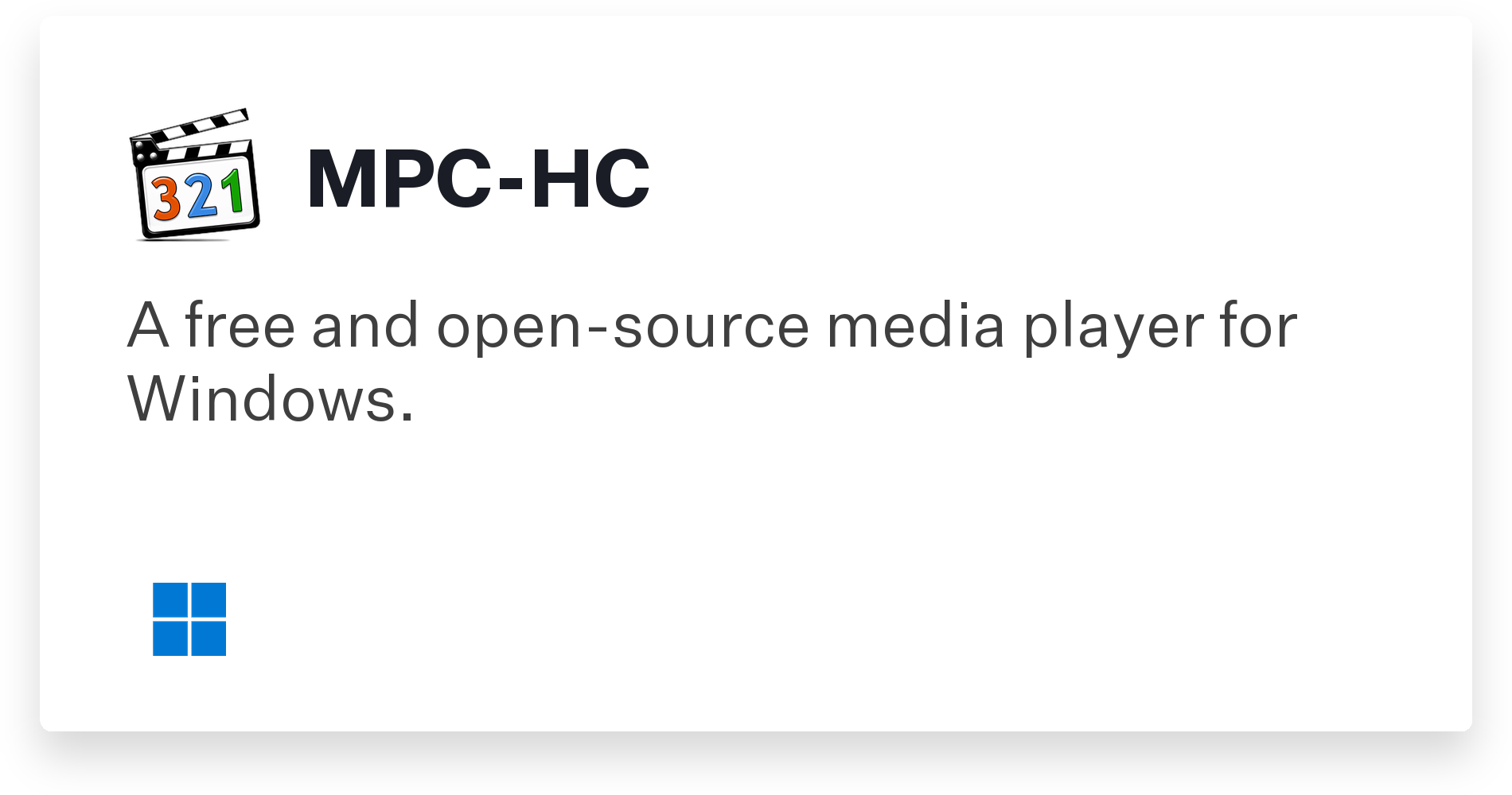 MPC-HC Title Card