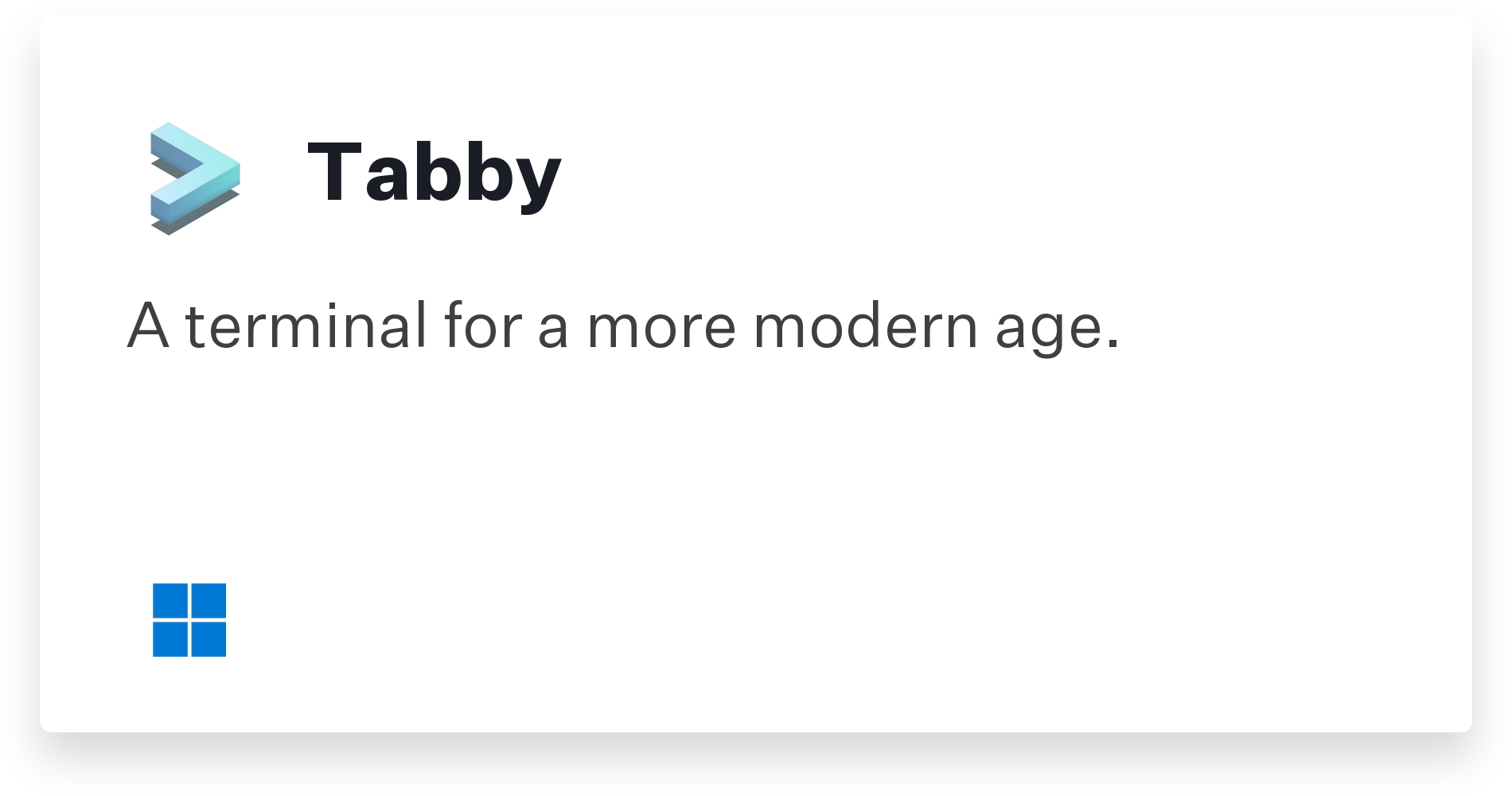Tabby Title Card