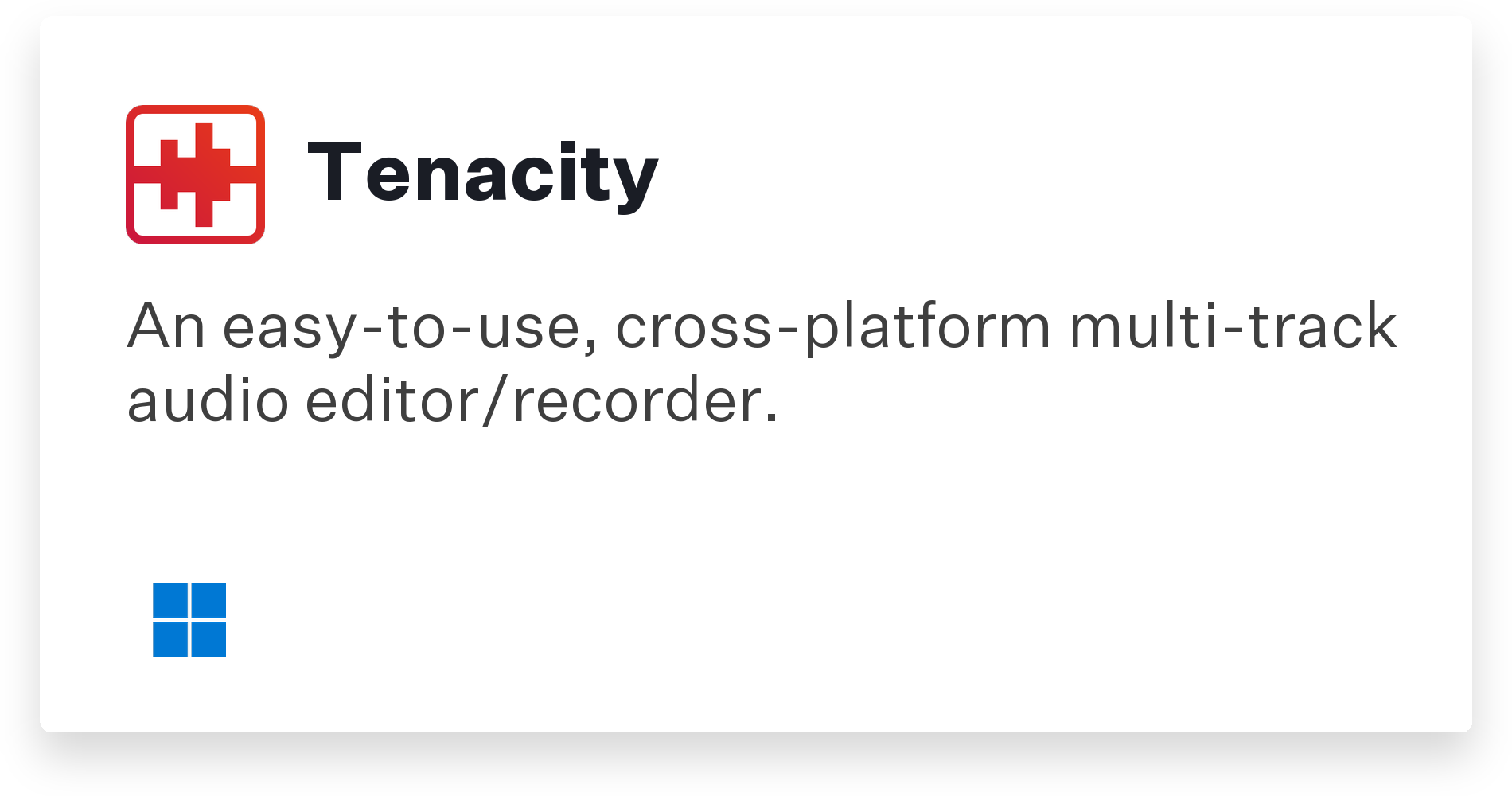 Tenacity Title Card