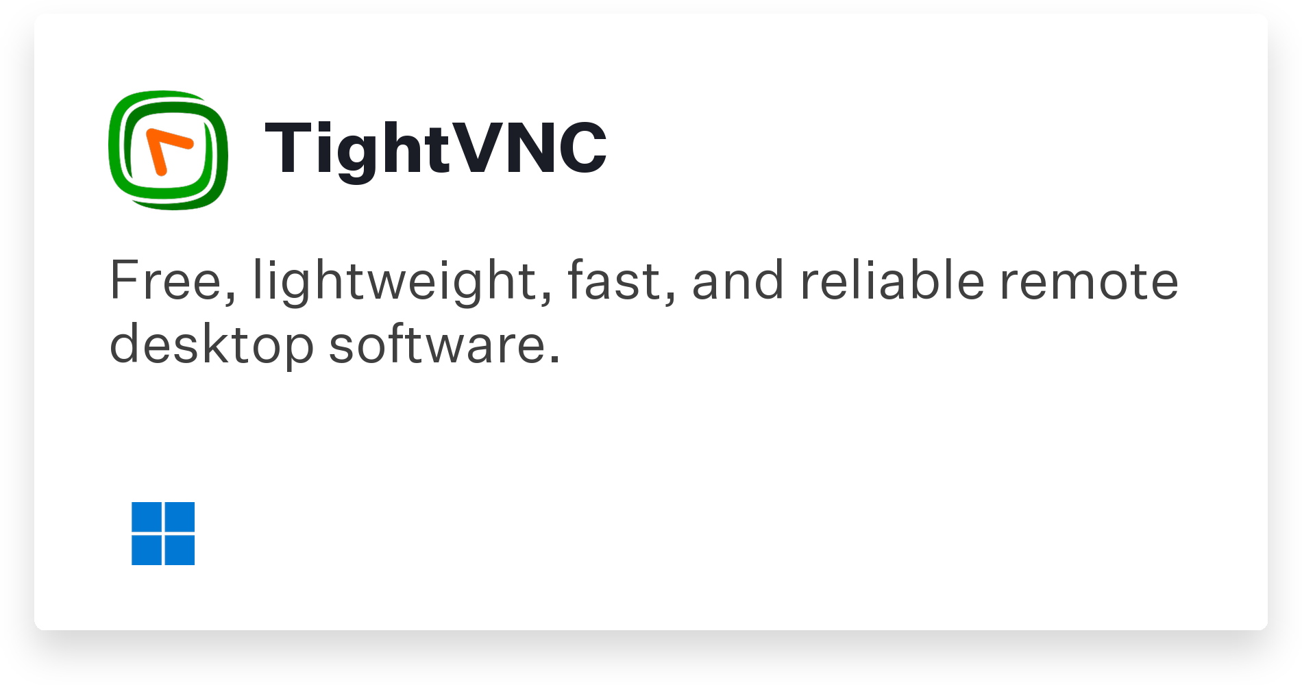 TightVNC Title Card