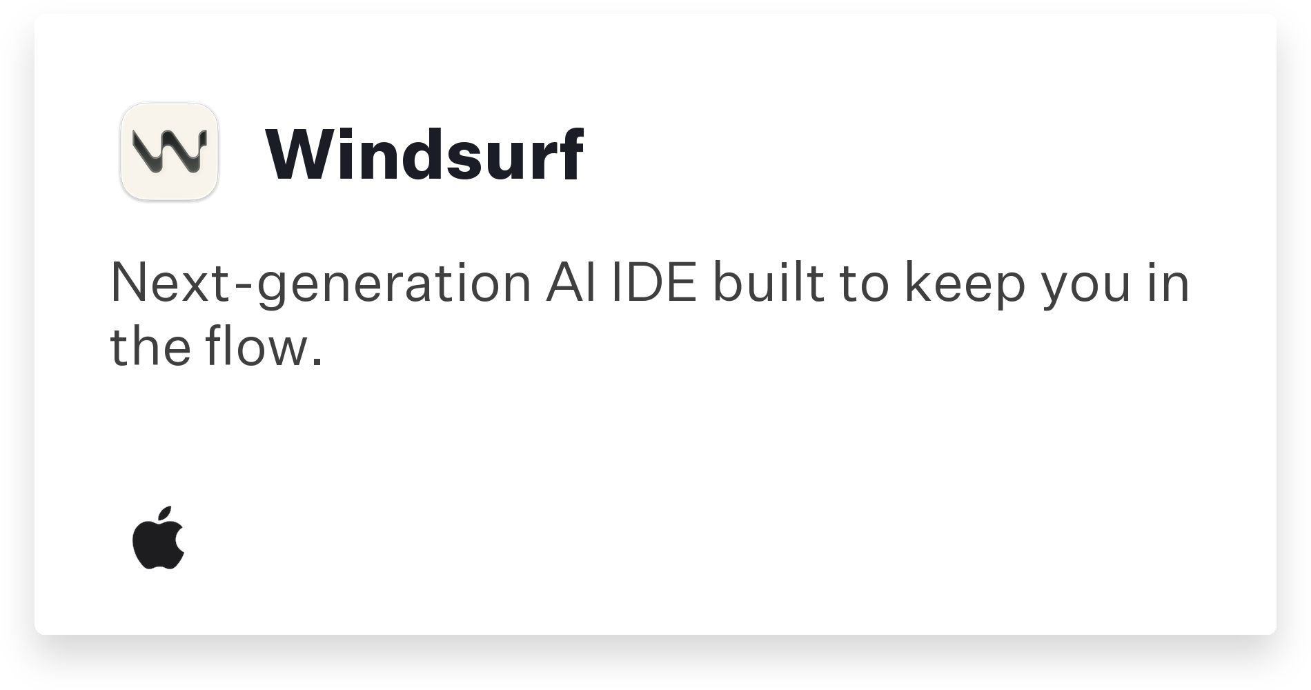Windsurf Title Card