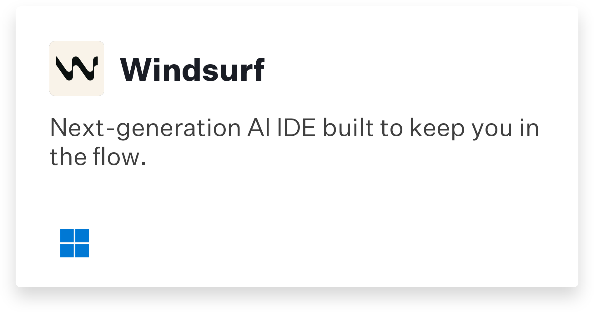 Windsurf Title Card