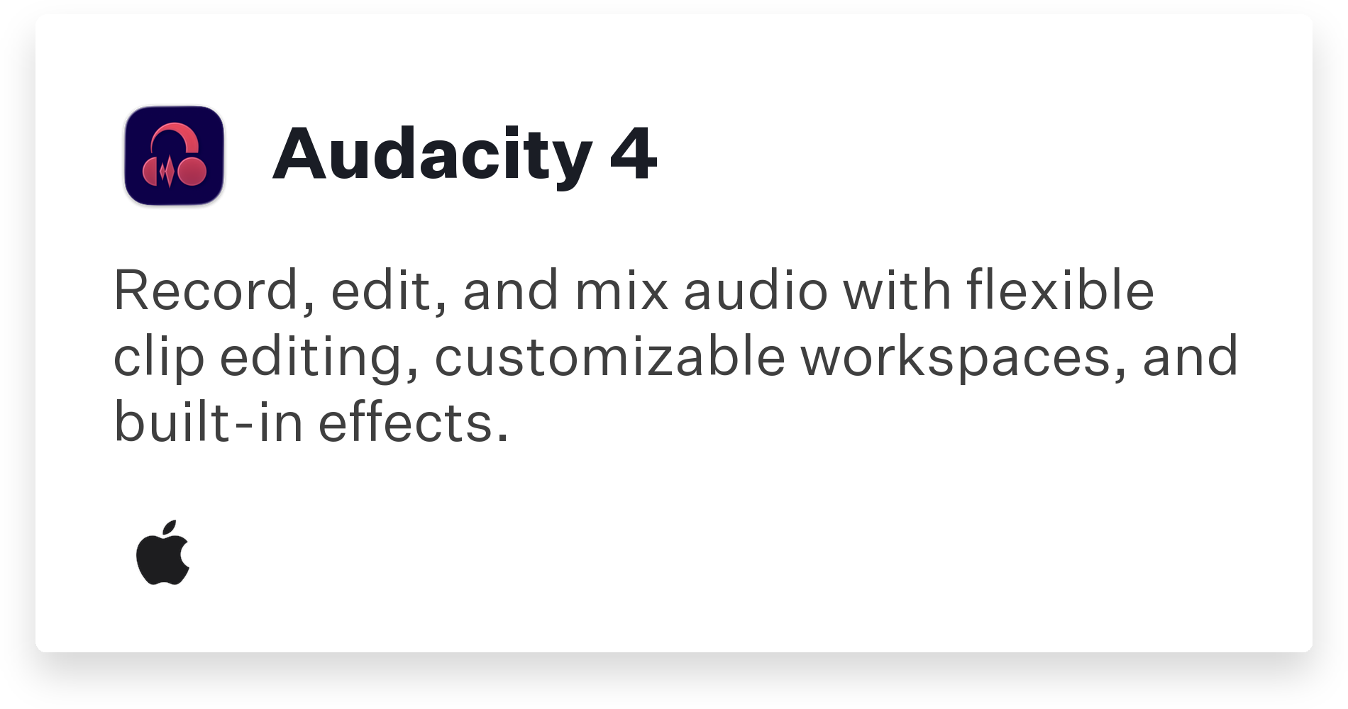 Audacity 4 Title Card