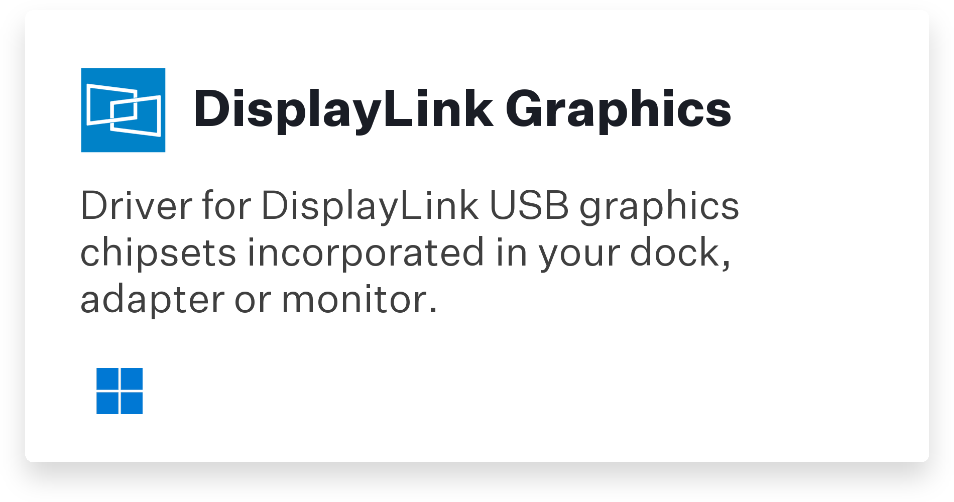DisplayLink Graphics Title Card
