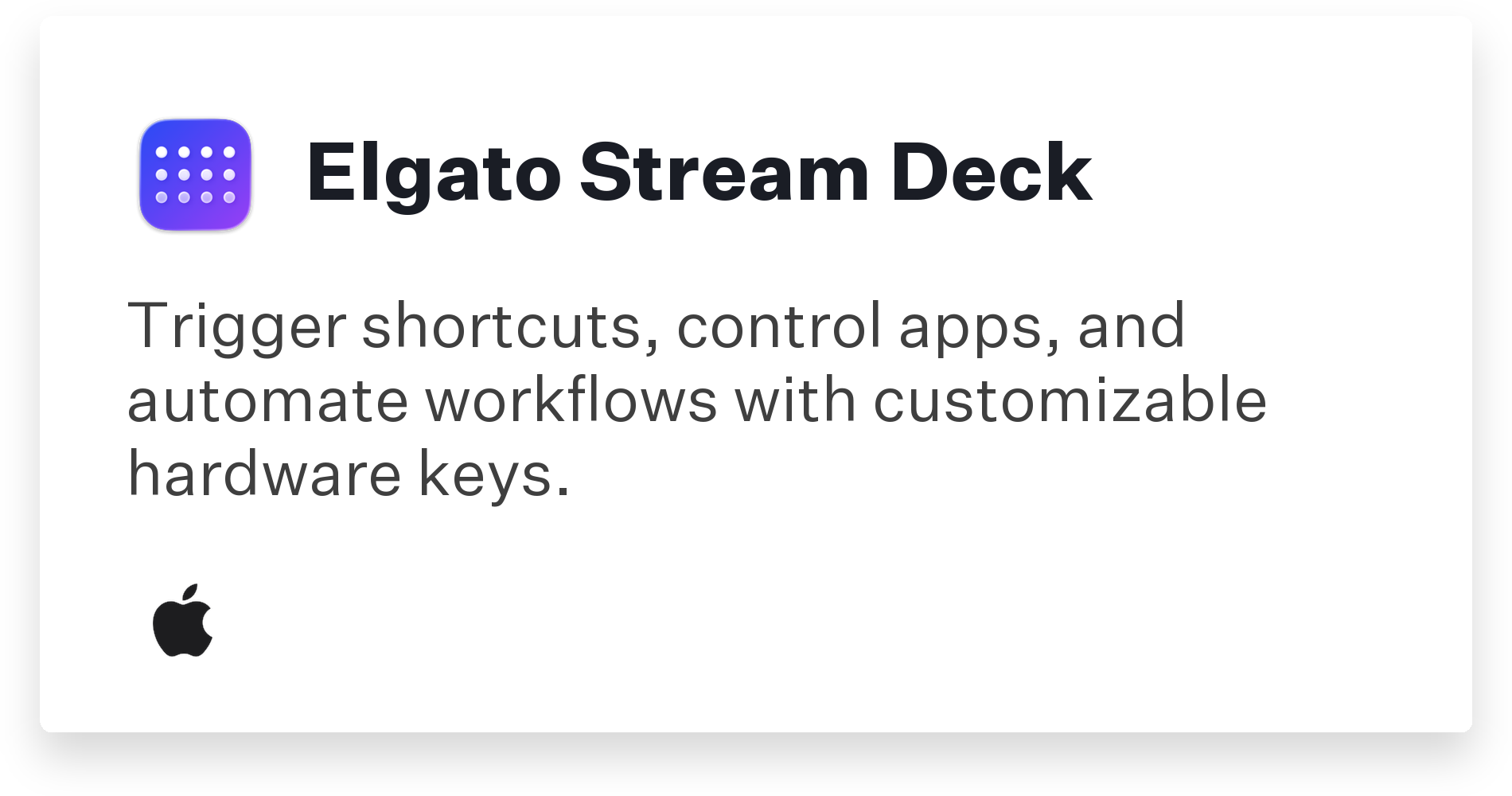Elgato Stream Deck Title Card