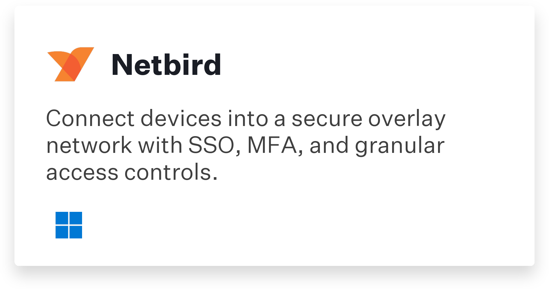 Netbird Title Card