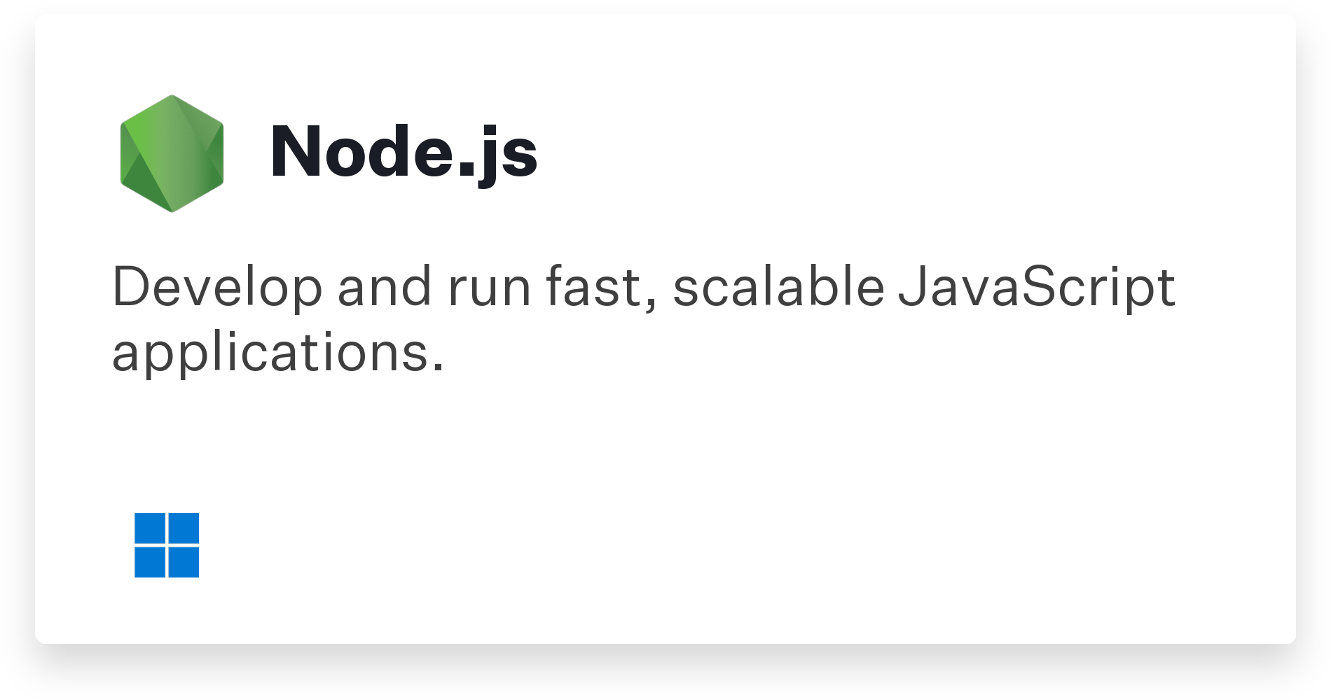 Node.js Title Card