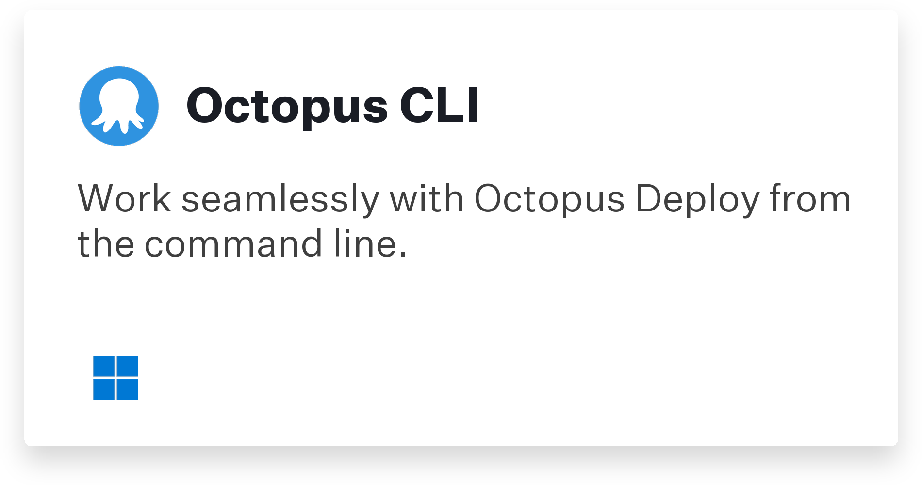 Octopus CLI Title Card