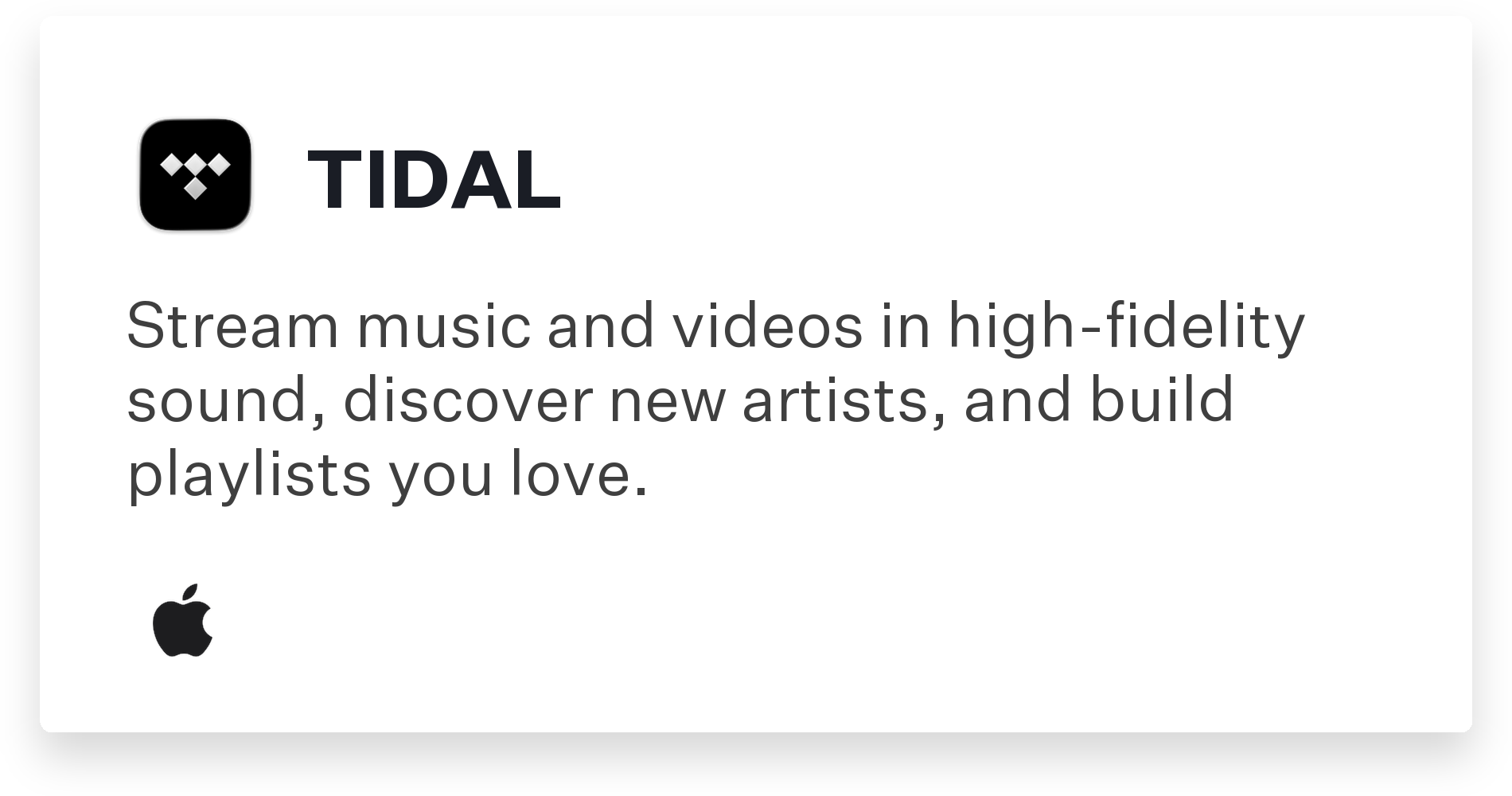 TIDAL Title Card