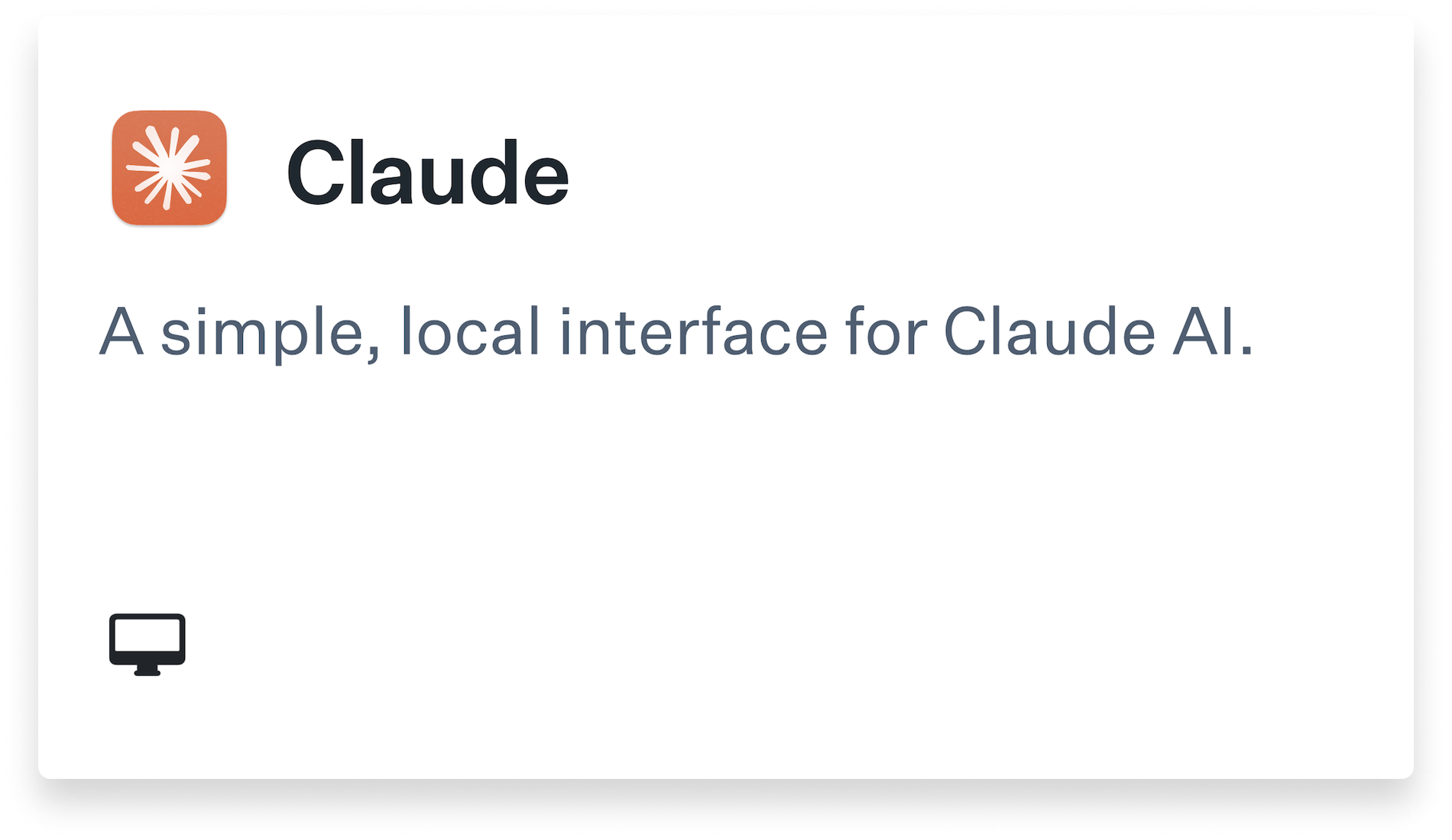Claude Title Card