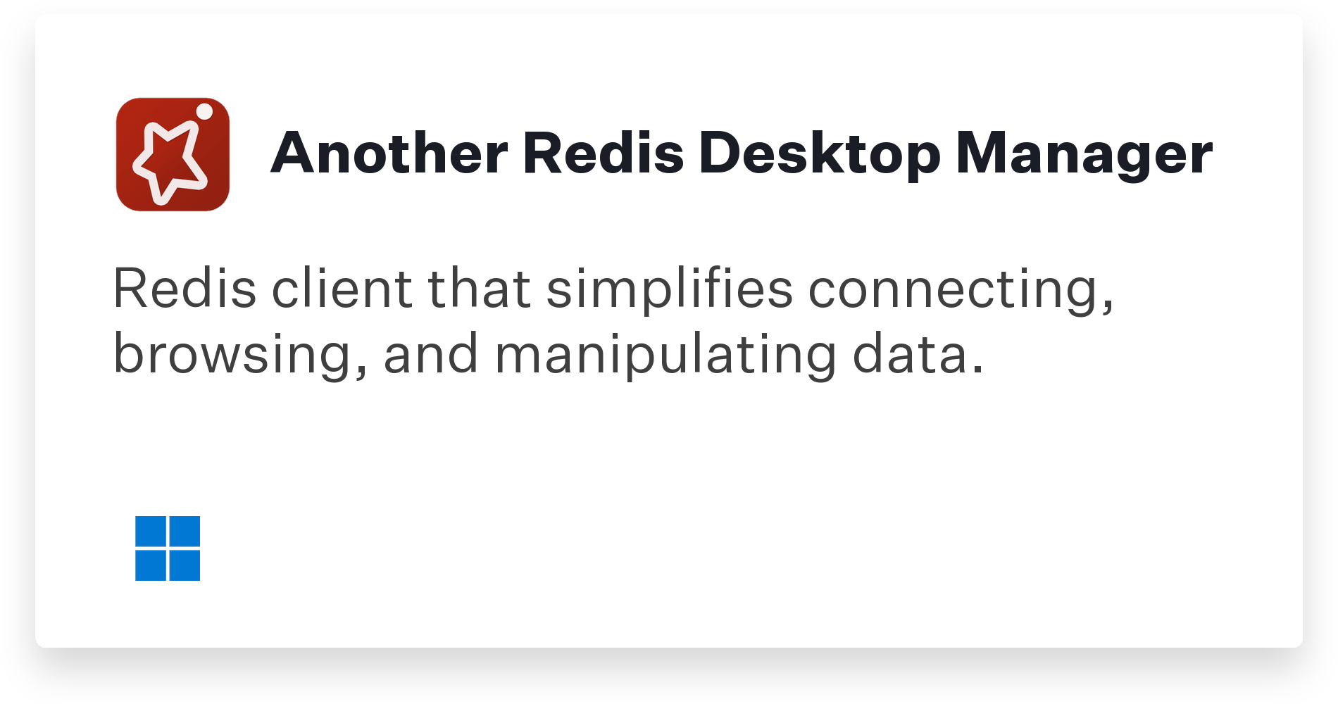 Another Redis Desktop Manager Title Card