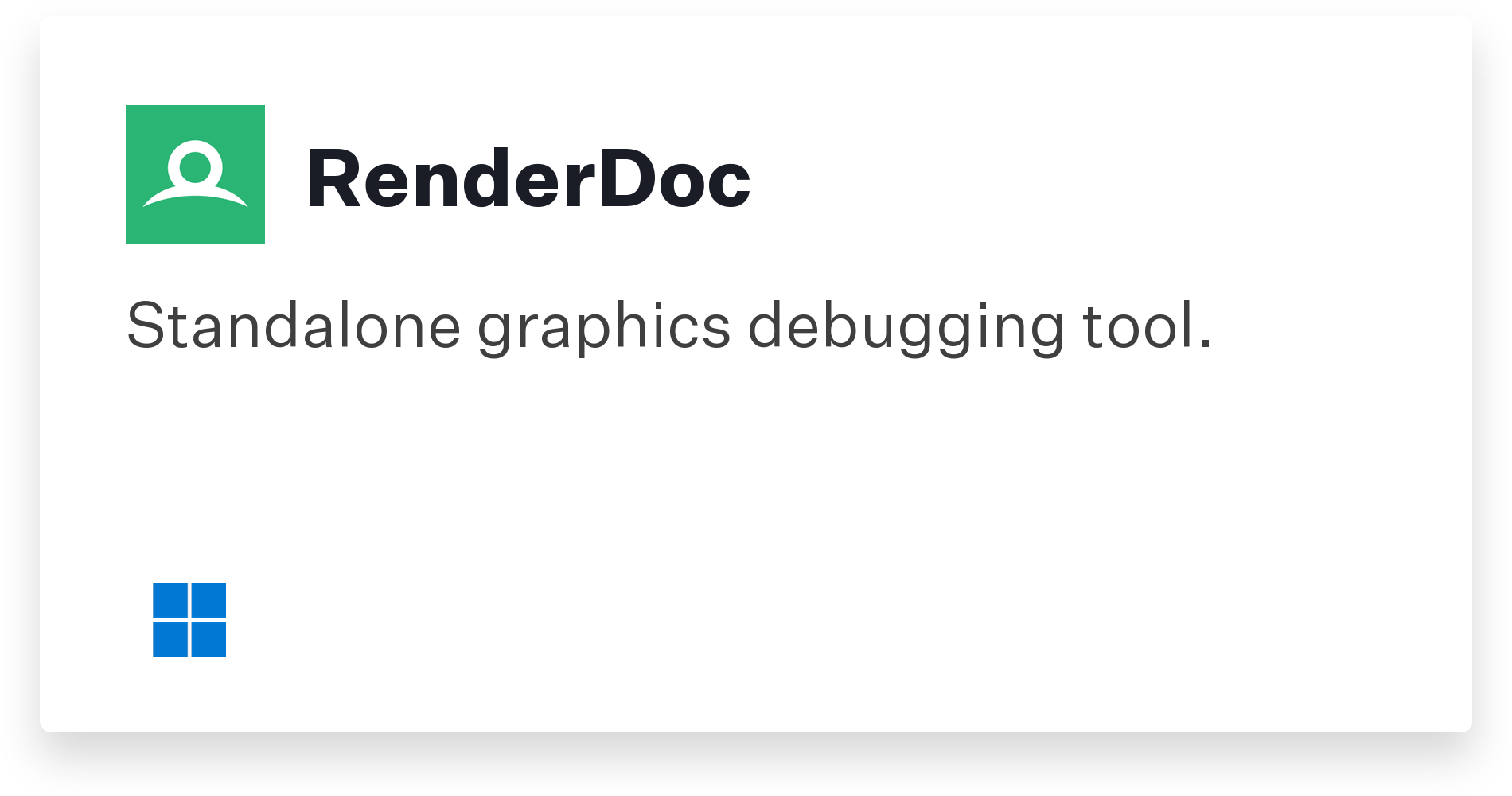 RenderDoc Title Card