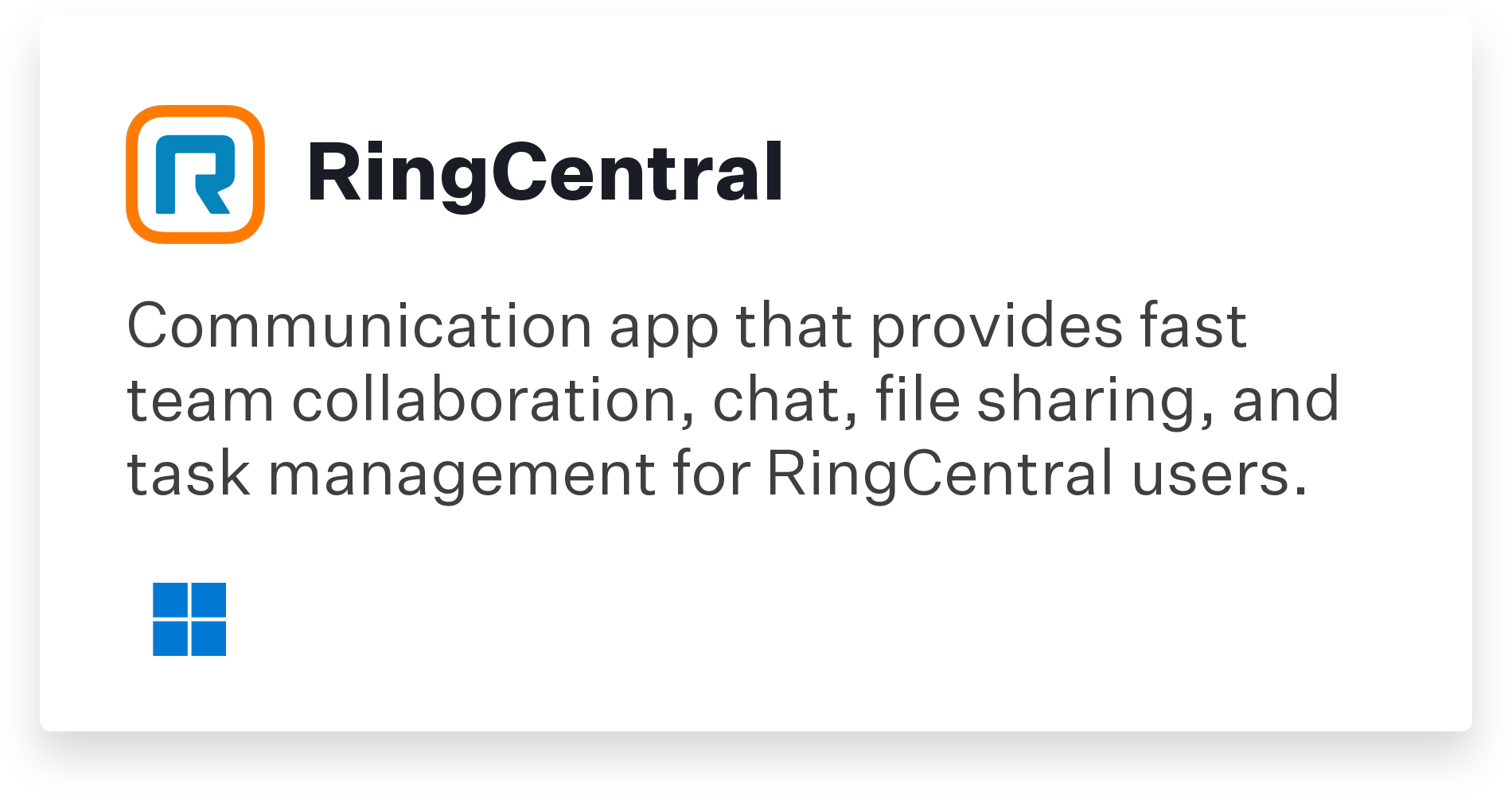 RingCentral Title Card