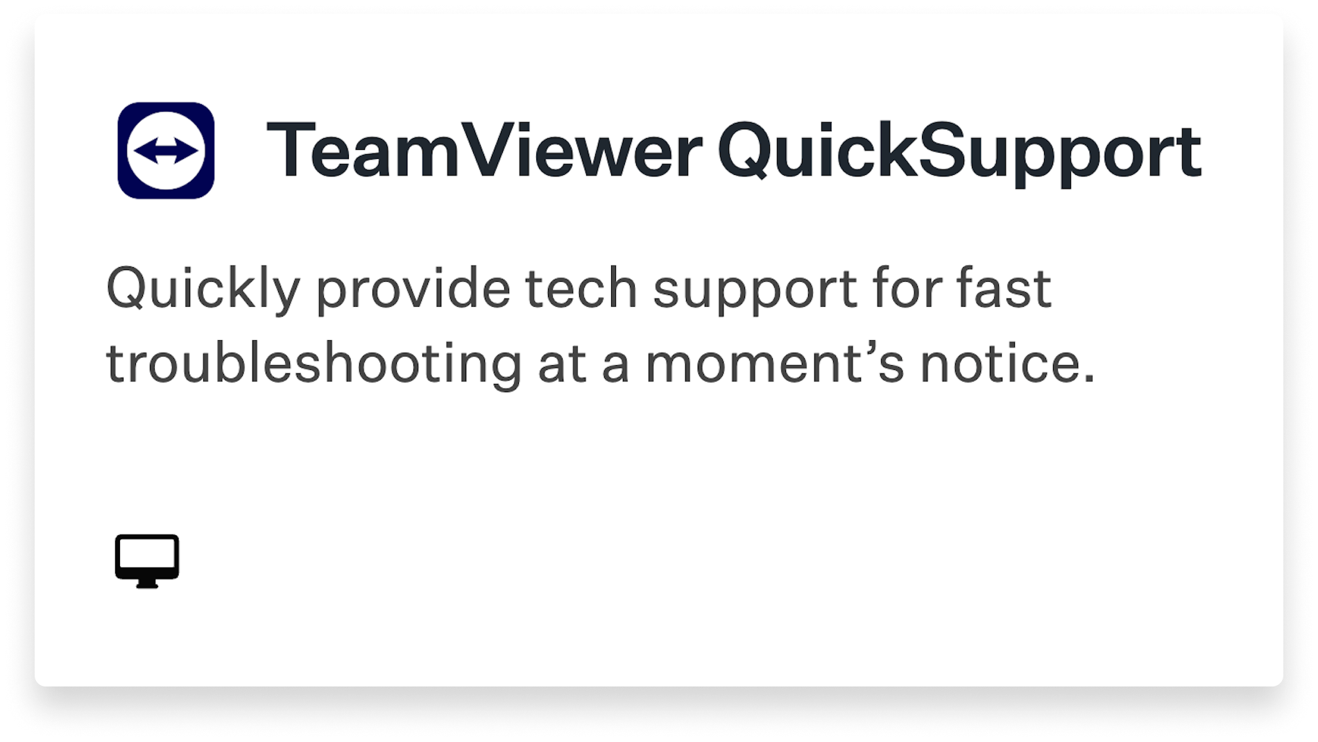 TeamViewer QuickSupport Title Card