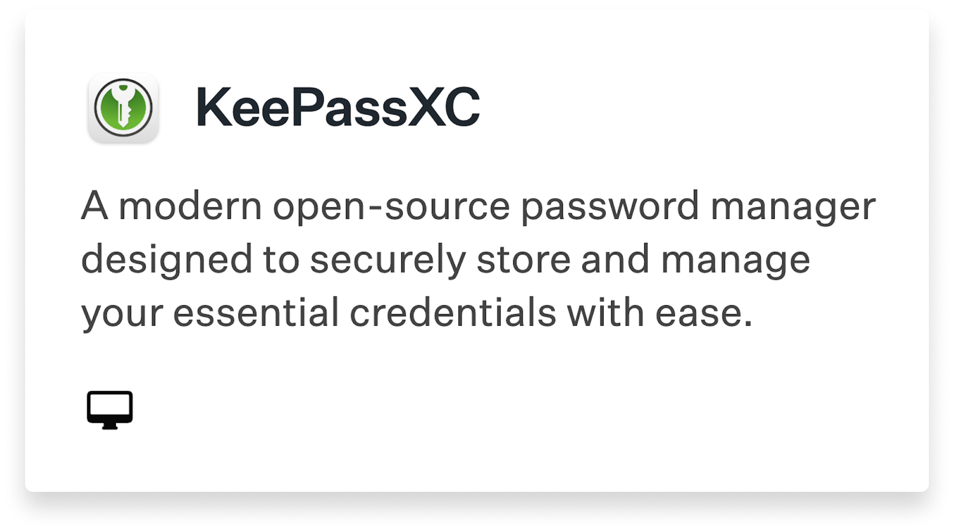 KeePassXC Title Card