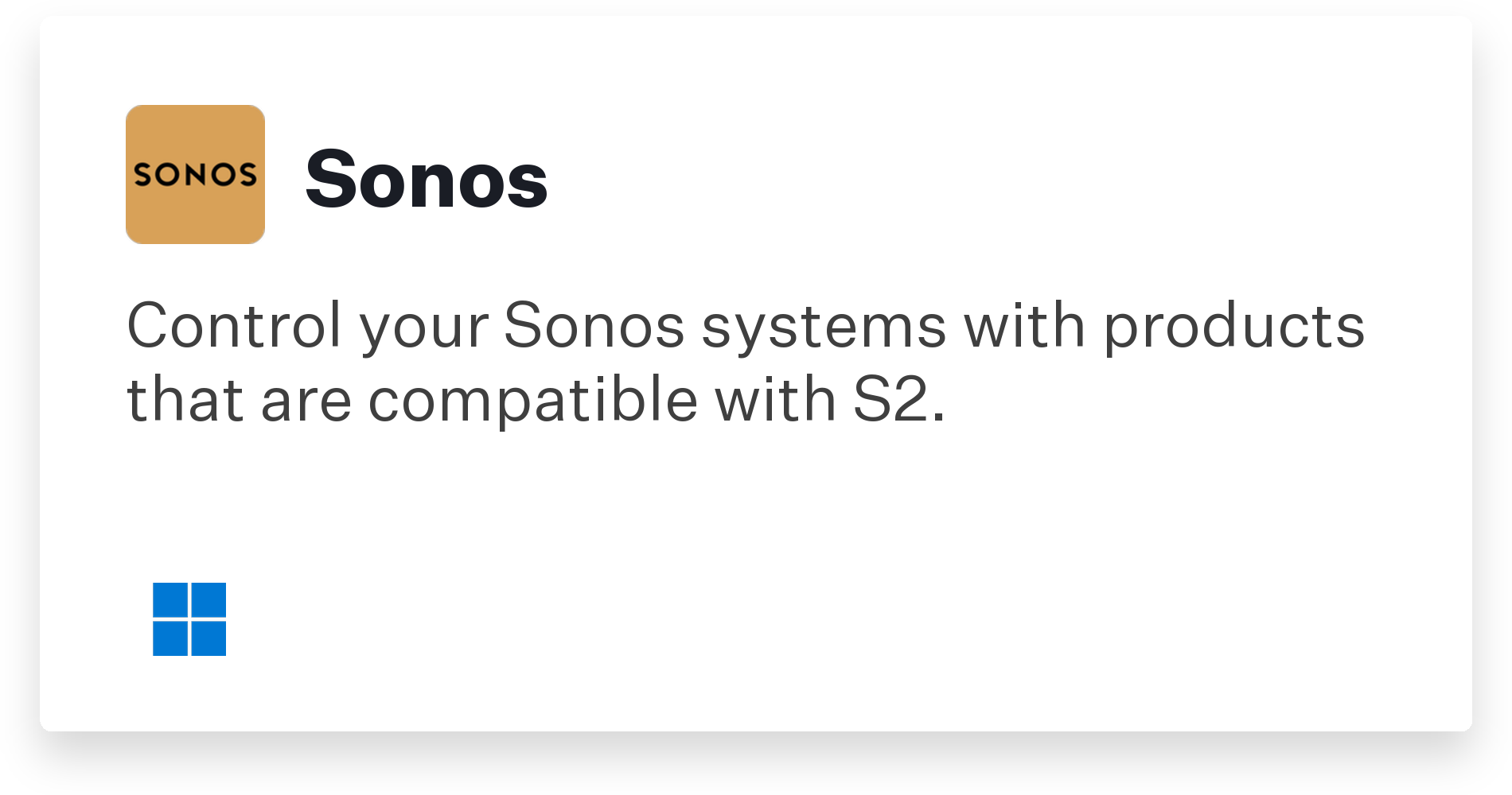 Sonos Title Card