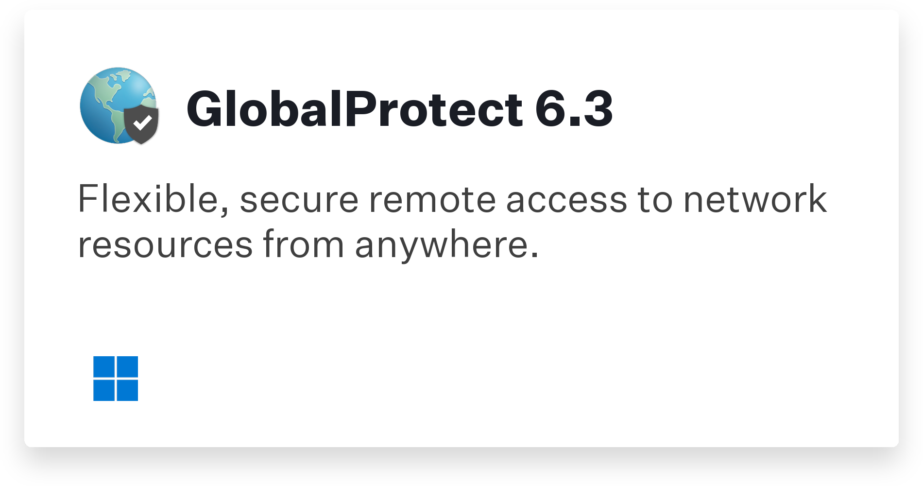 GlobalProtect 6.3 Title Card